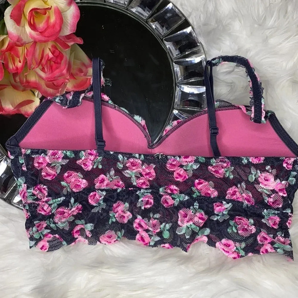 PINK by V.S. Floral Lace Bralette S/P - Picture 4 of 8